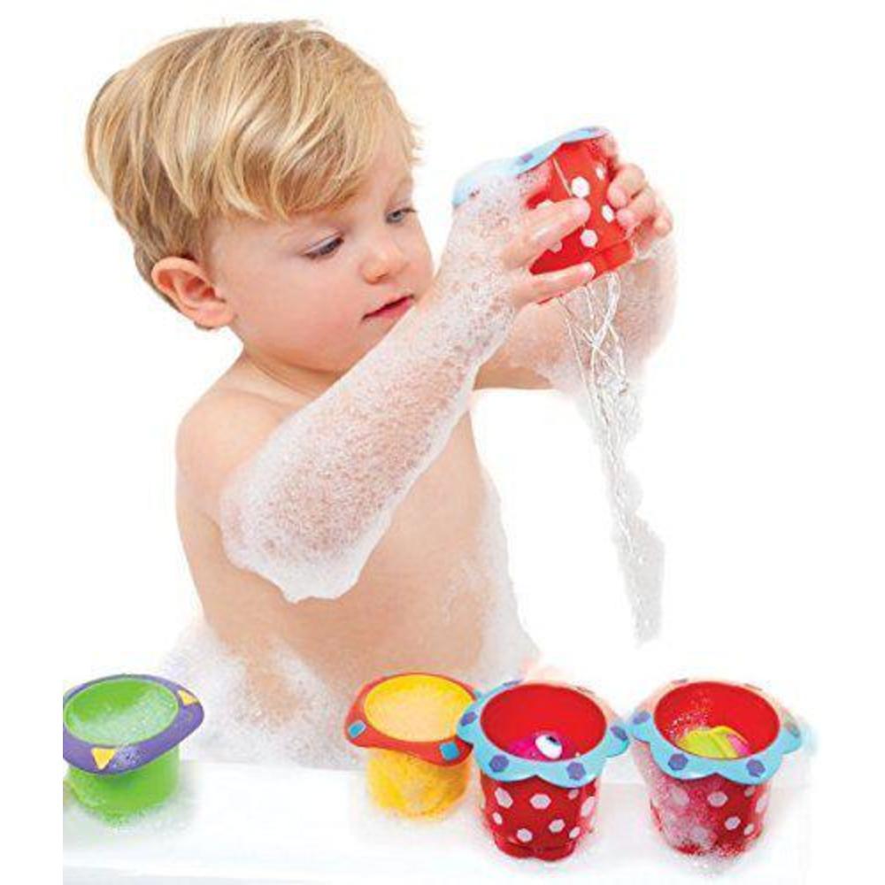 nuby bath time fun splish splash cups