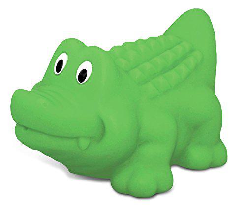 Puzzled dollibu alligator bath buddy squirter - floating green alligator rubber bath toy, fun water squirting bathtime play for toddl