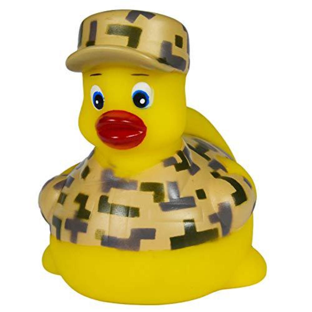 Waddlers army rubber duck, new, us army camouflage dressed floater toy rubber duck for patriotic theme, pride & might expressed, gift 
