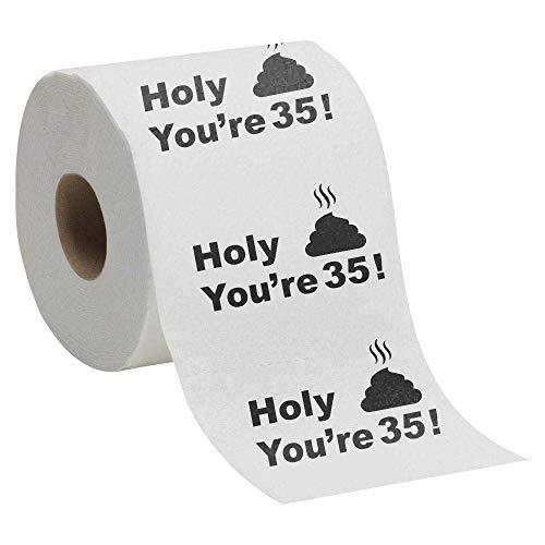 Funny Toilet Paper 35th birthday gift present toilet paper - happy thirty  fifth 35 prank funny novelty gag joke gift