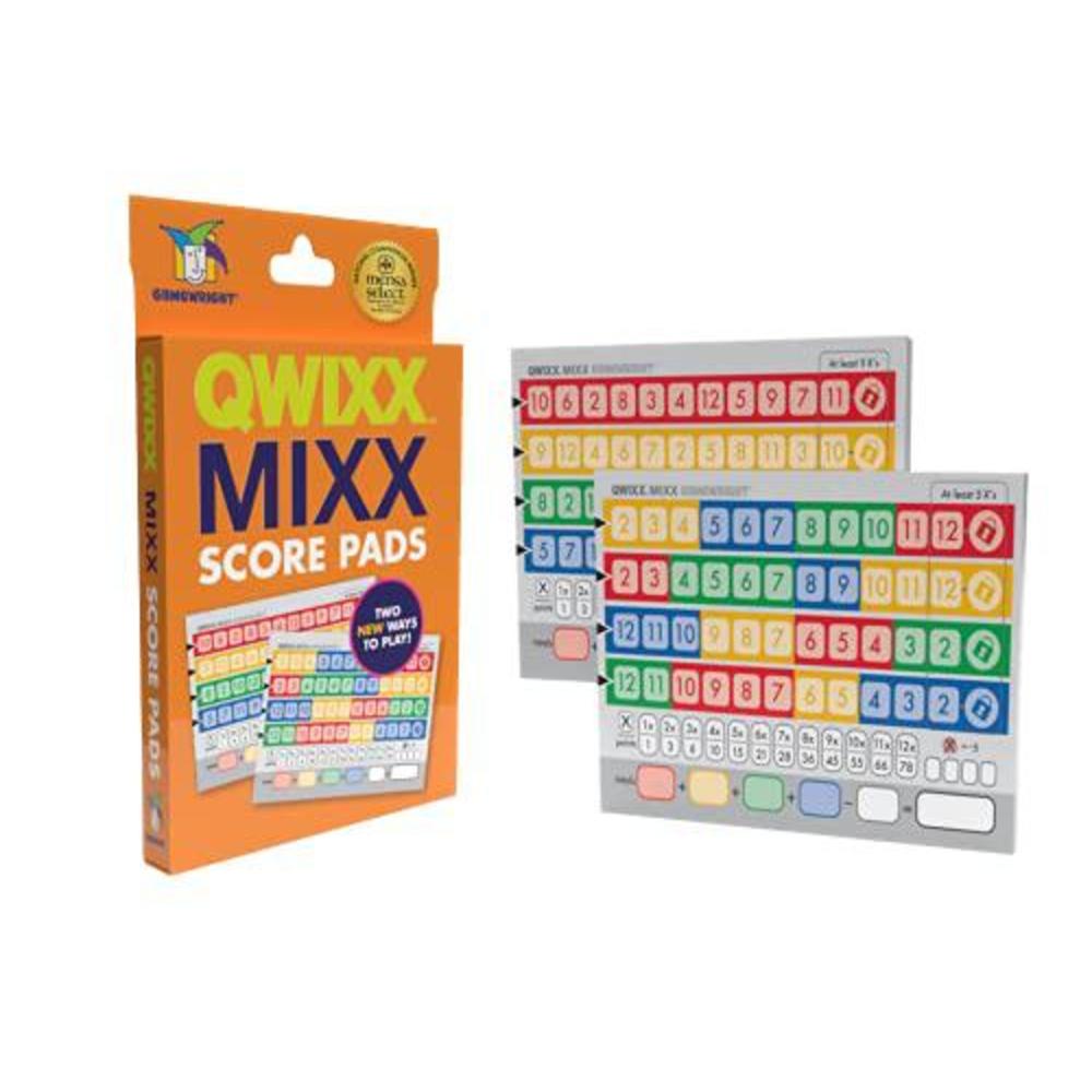 Gamewright qwixx - qwixx mixx add-on replacement accessory for the award winning millions sold fast family dice game, enhanced game play