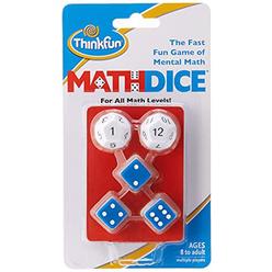 Think Fun thinkfun math dice fun game that teaches mental math skills to kids age 8 and up