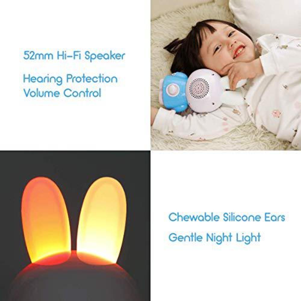 verbannen Celsius Dominant Alilo alilo sleep soother for toddler 8gb baby mp3 player music toy with  voice recorder/story song/white sound (honey bunny, blue)