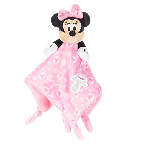 kids preferred disney baby minnie mouse plush stuffed animal snuggler blanket - pink