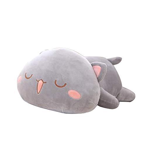 OUKEYI oukeyi cute kitten plush toy stuffed animal pet kitty soft anime cat  plush pillow, plush cat doll soft stuffed kitten pillow