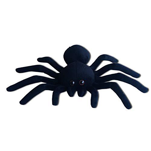 TAMMYFLYFLY black spider plush, 9 inch collectible decorative big eyes tarantula  stuffed toy soft take a
