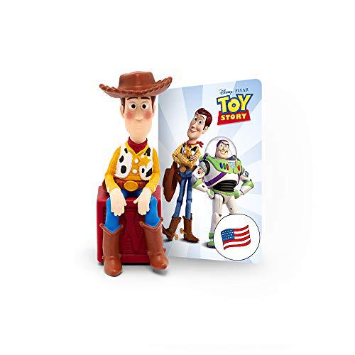 tonies woody figurine from disney's toy story - includes 1 story and 4 songs for toniebox screen-free audio player - ages 3 a