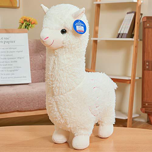 XIGUI 18" alpaca plush toy, llama stuffed animal large doll plushie hug pillow soft fluffy cushion super kawaii gift for birthday g