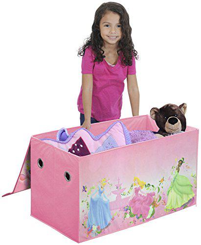Idea Nuova disney princess collapsible storage trunk, pink