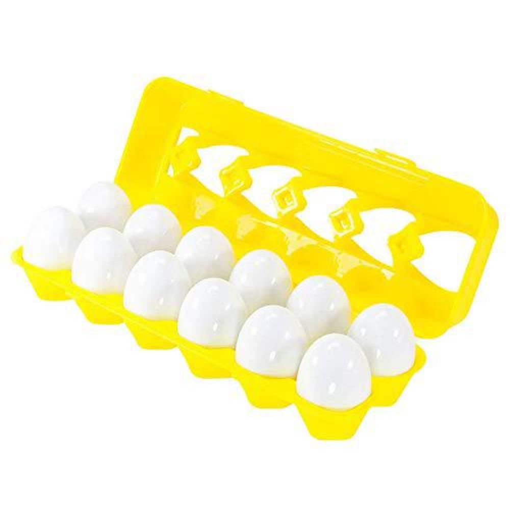 j-hong matching eggs-educational color & shape recognition sorter puzzle skills study toys, for easter travel game early lear