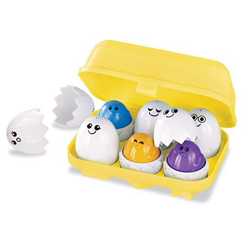 kidoozie peek n peep eggs, mentally stimulating, employs tactile engagement, sorting/stacking toy, for toddlers ages 12 month
