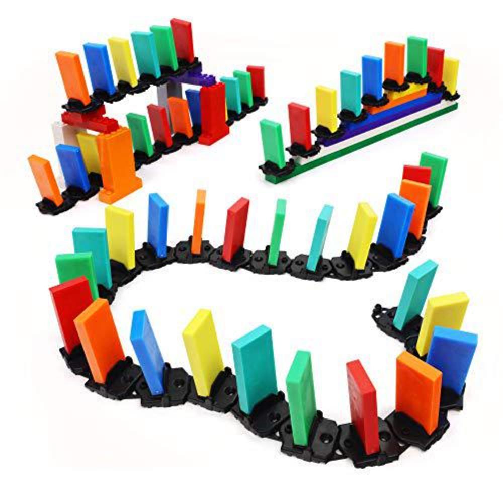 bulk dominoes flexible rapid track pro domino kit | dominoes set, stem steam small toys, family games for kids, kids toys and