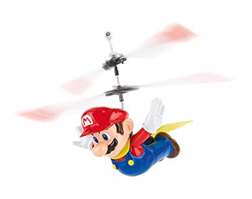 carrera rc - officially licensed flying cape super mario 2.4ghz 2-channel rechargeable remote control helicopter drone toy wi