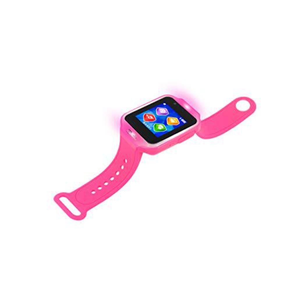 kurio glow smartwatch for kids with bluetooth, apps, camera & games, pink