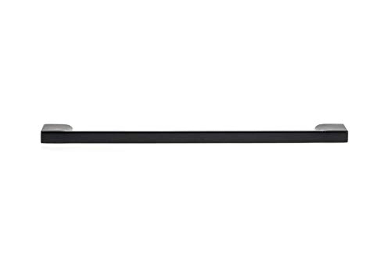 richelieu hardware bp8160192900 armadale collection 7 9/16 in (192 mm) center matte black contemporary cabinet pull
