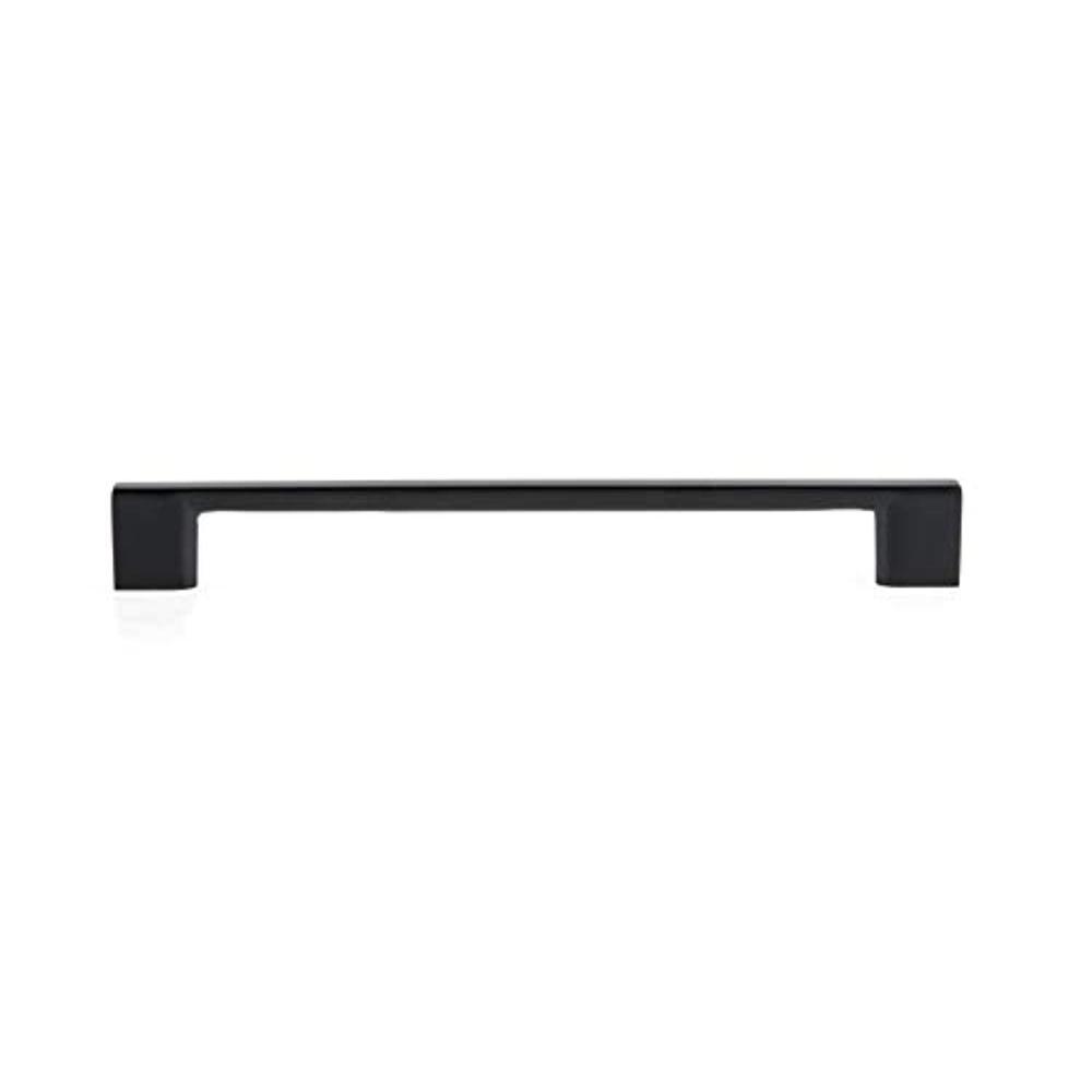 richelieu hardware bp8160192900 armadale collection 7 9/16 in (192 mm) center matte black contemporary cabinet pull