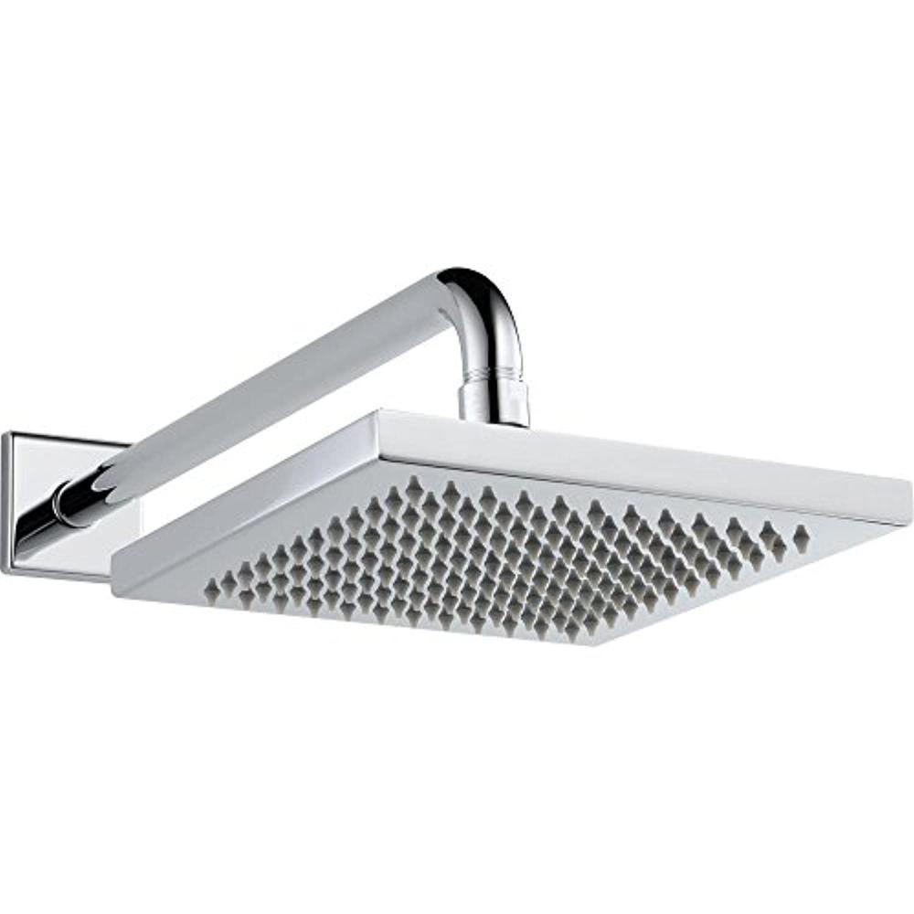 delta faucet single-spray touch-clean rain shower head, chrome 57740
