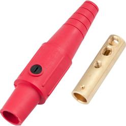 Marinco Power Products - Industrial marinco cls2fb-c cls cam type, series 16 inline, single pin connector, 400 amp, 600 volt, 6 - #2 awg, female - red (c)