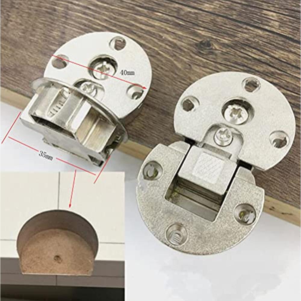 WANLIAN 90 degree page turning axis adjustable cabinet door concealed hinge special table drop down hinge flush hinge