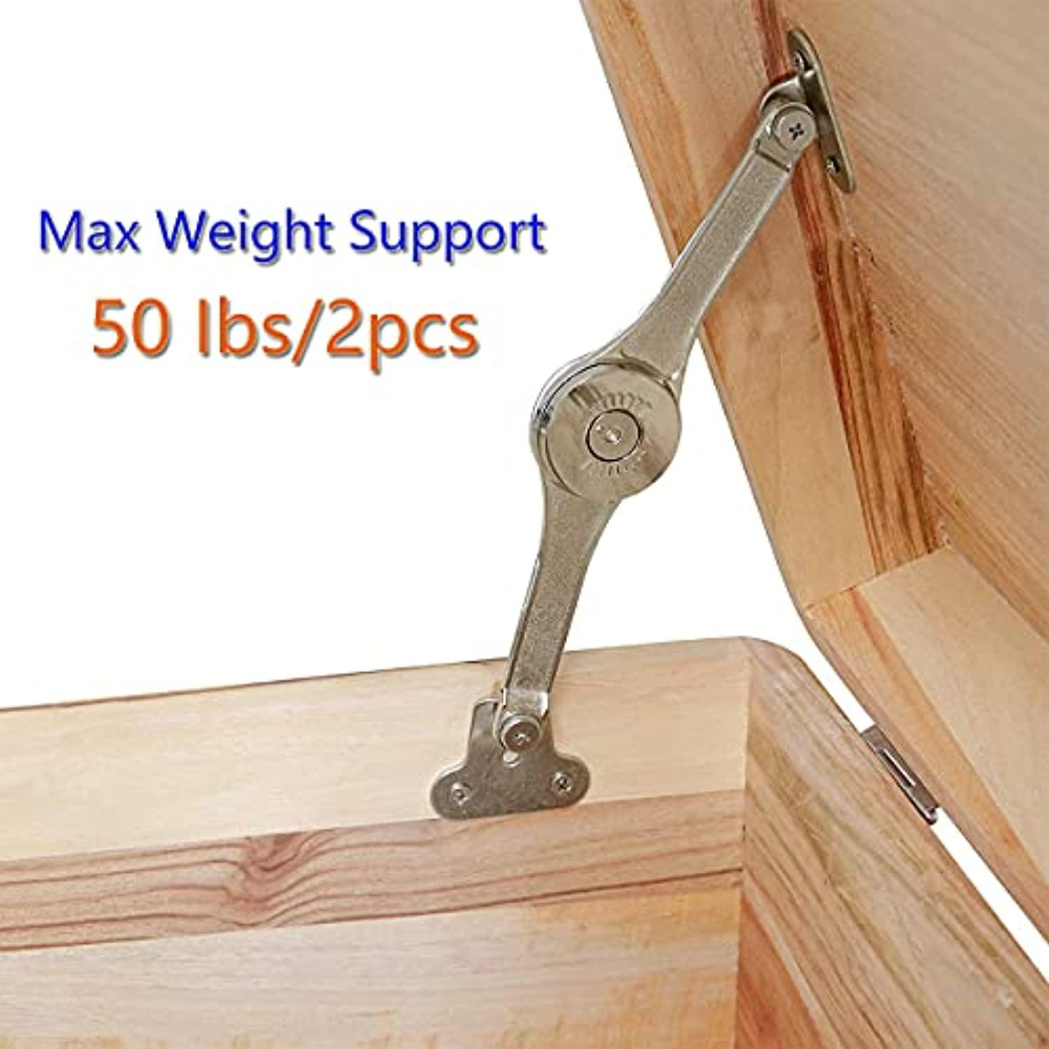 apffsy toy box hinges soft close - lid support hinges heavy duty,soft close hinges for chest toy box,lid stay support 50lb/2pcs (apf