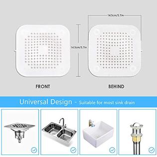 longfite drain cover strainer hair catcher and stopper 2 pack with