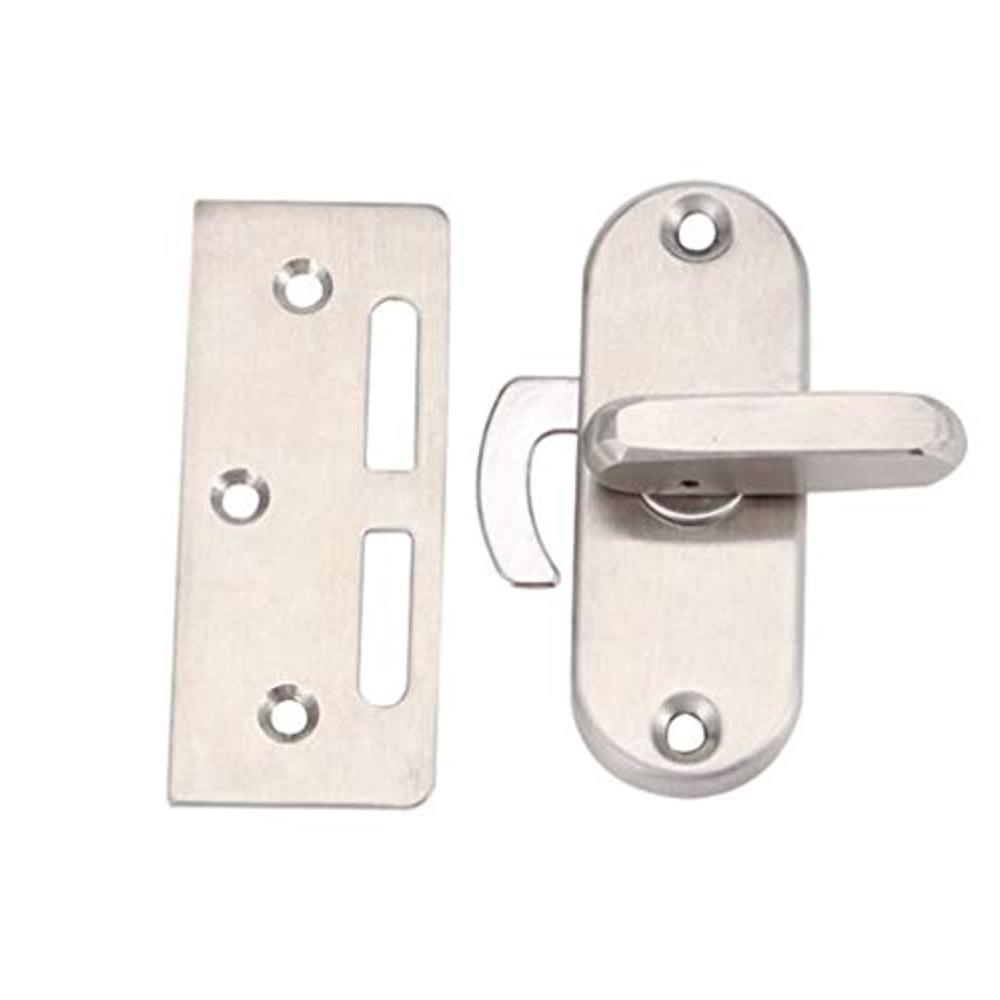 yum large 90 degree flip stainless steel sliding door lock latch cam lock curved door buckle (brushed)