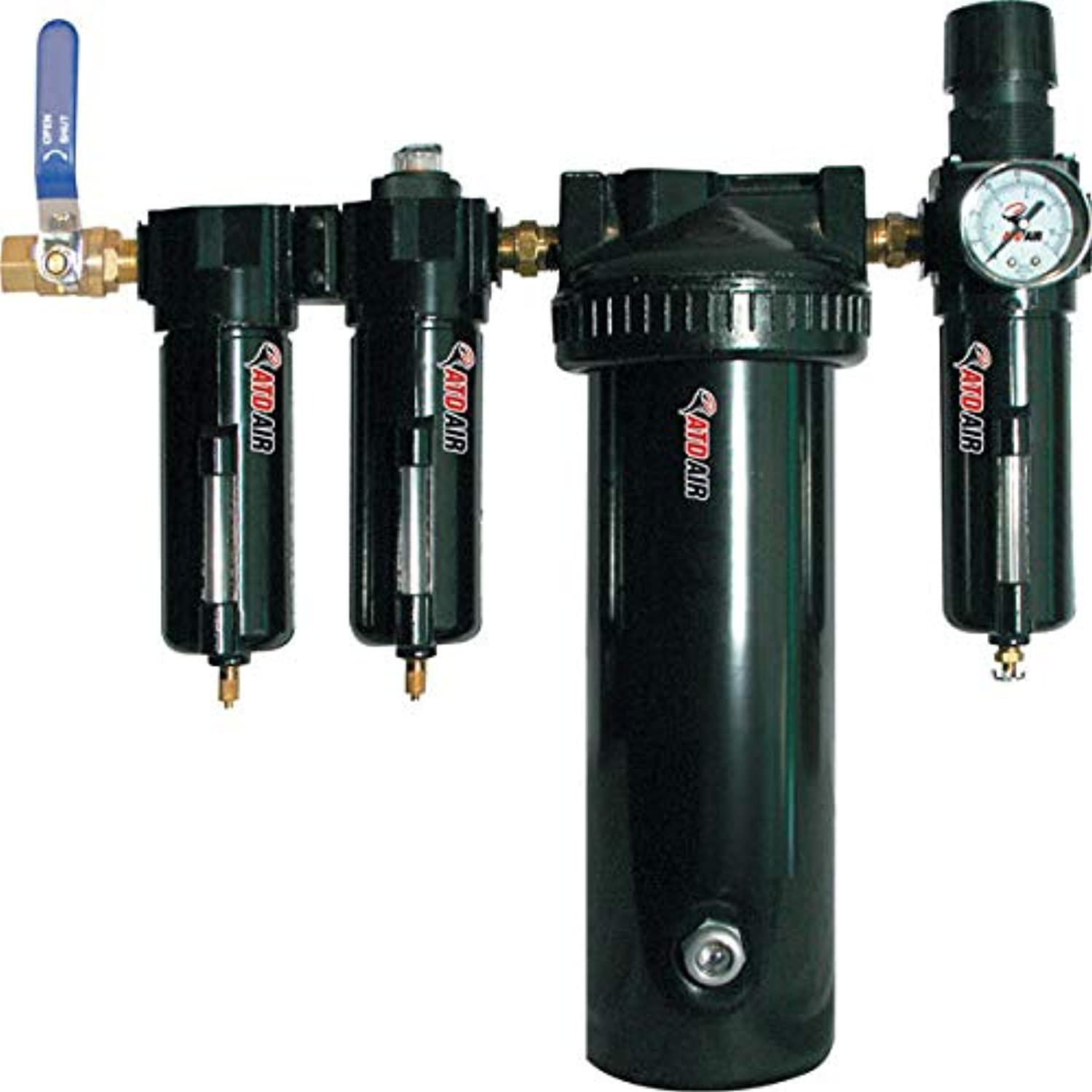 atd tools 7763 large 30-scfm desiccant air drying system with 1/2" pipe