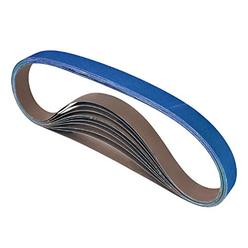 POWERTEC 4130036Z-6 1 x 30 Inch Sanding Belts, 36 Grit Zirconia Belt Sander Sanding Belt for Belt Sander, Belt and Disc sander, 