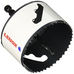 lenox tools 1772966 bi-metal speed slot arbored hole saw with t3 technology, 3-1/4"