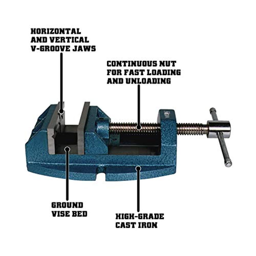 Wilton Tools wilton 1345 drill press vise, 4" jaw width, 4" jaw opening (63239)