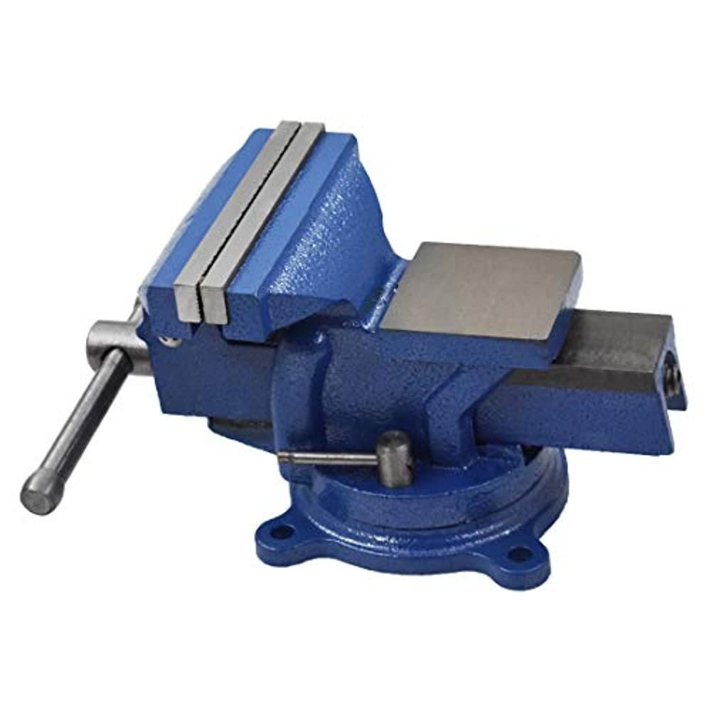 WFLNHB 4" bench vise table top clamp press locking swivel base heavy-duty for crafting painting sculpting modeling electronics solde