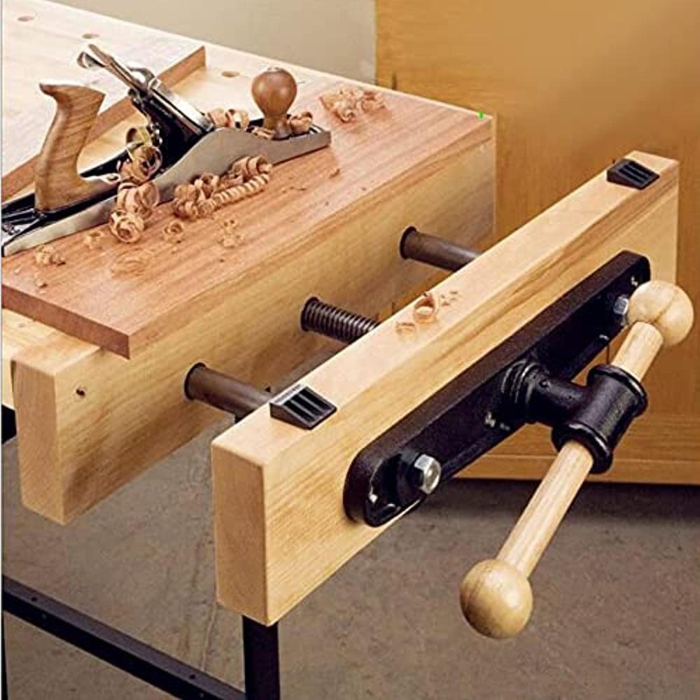 uyoyous 7" front vise woodworking bench vise cast iron front screw vise woodworking front vise rapid wood vise