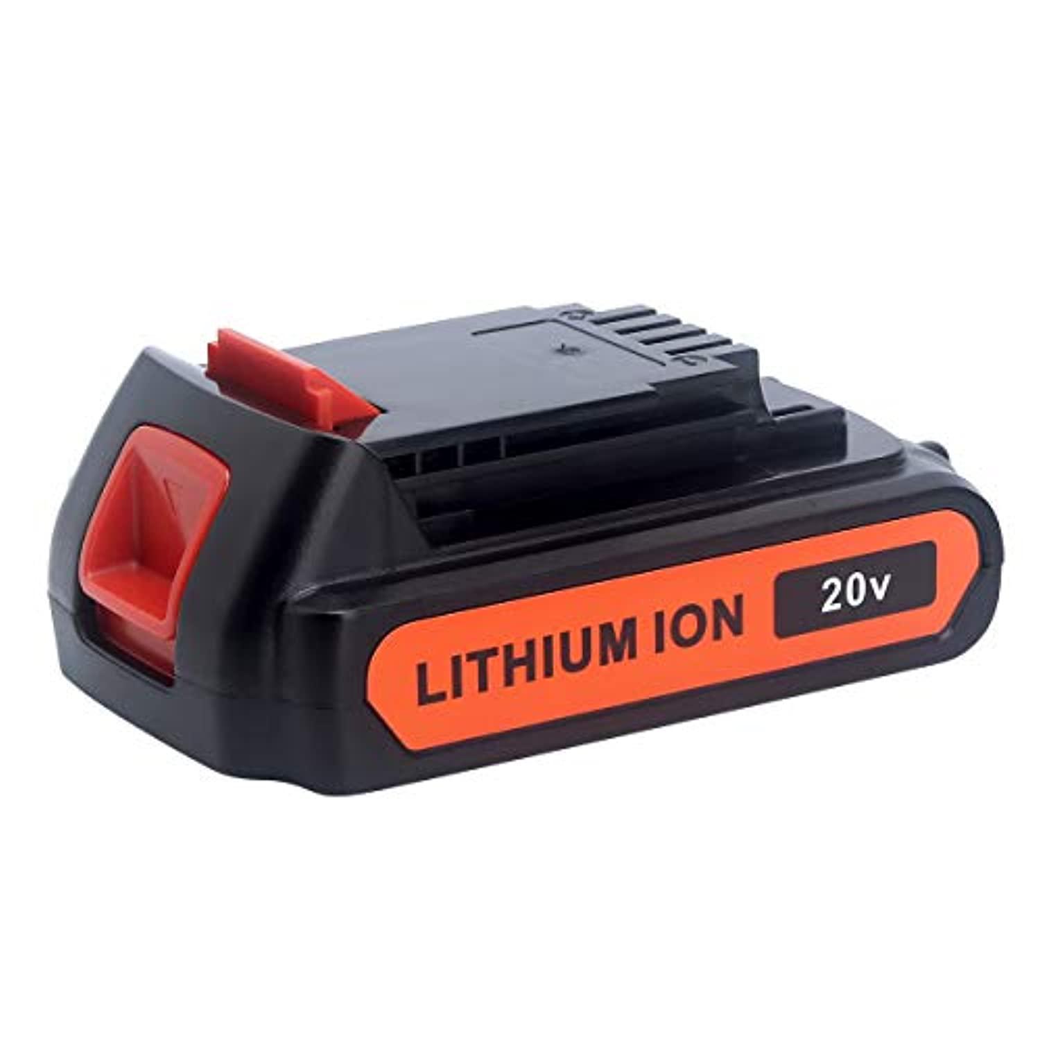 biswaye 20v lithium battery 3.0ah lbxr20 replacement for black & decker 20-volt max cordless tool lcc221 lst522 lst201 batter