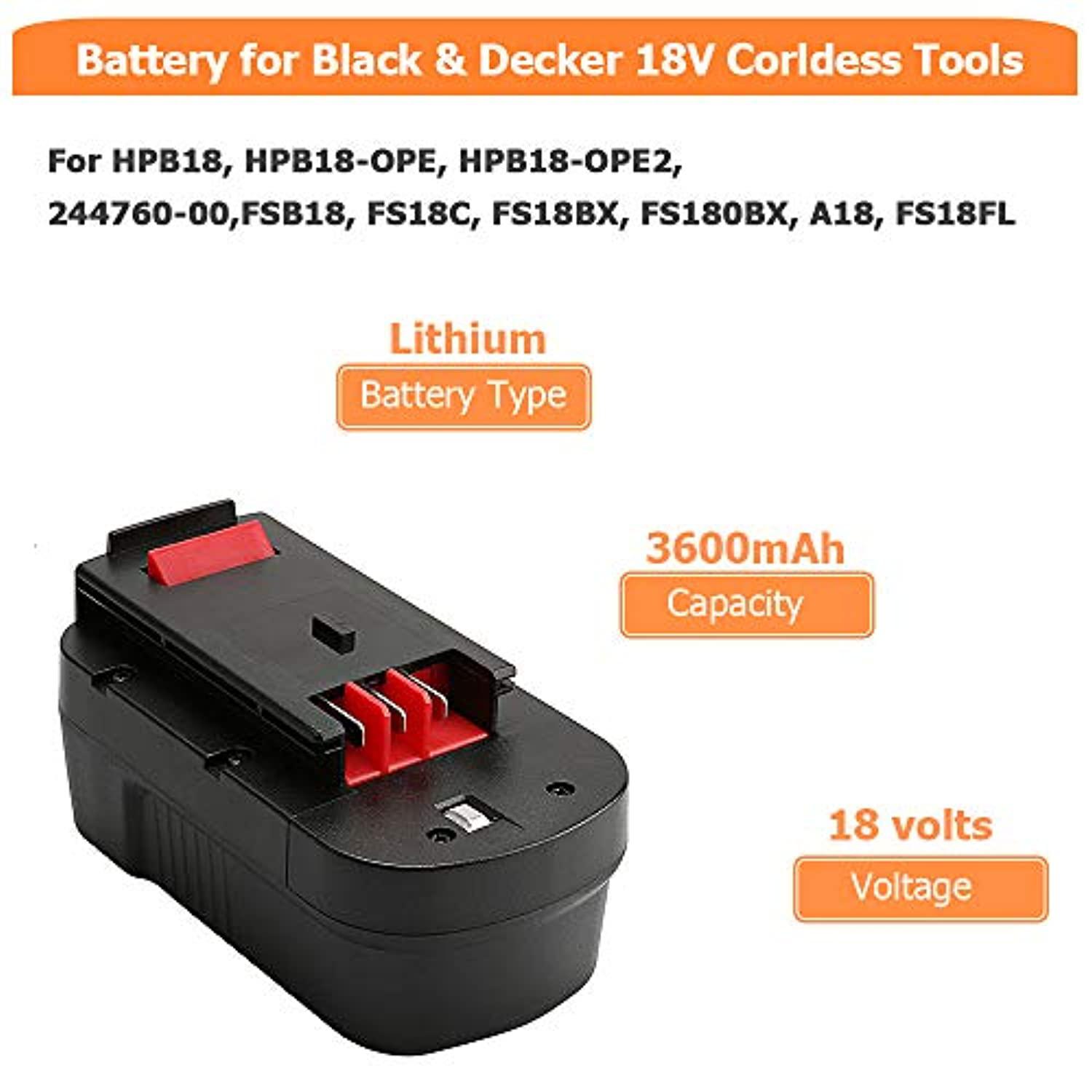 battery for black decker 244760 0 from