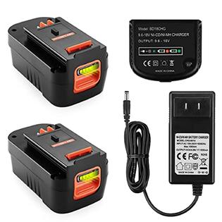 ANTRobut antrobut 2 pack 18v 5000mah hpb18-ope lithium battery for black  and decker 18 volt