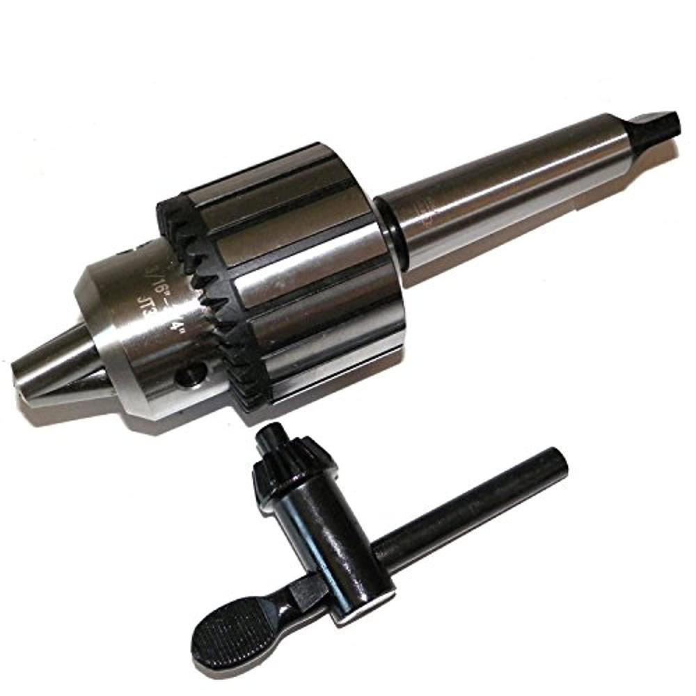 Z LIVE CENTER 3/16"- 3/4" heavy duty drill chuck with chuck key and 4mt arbor