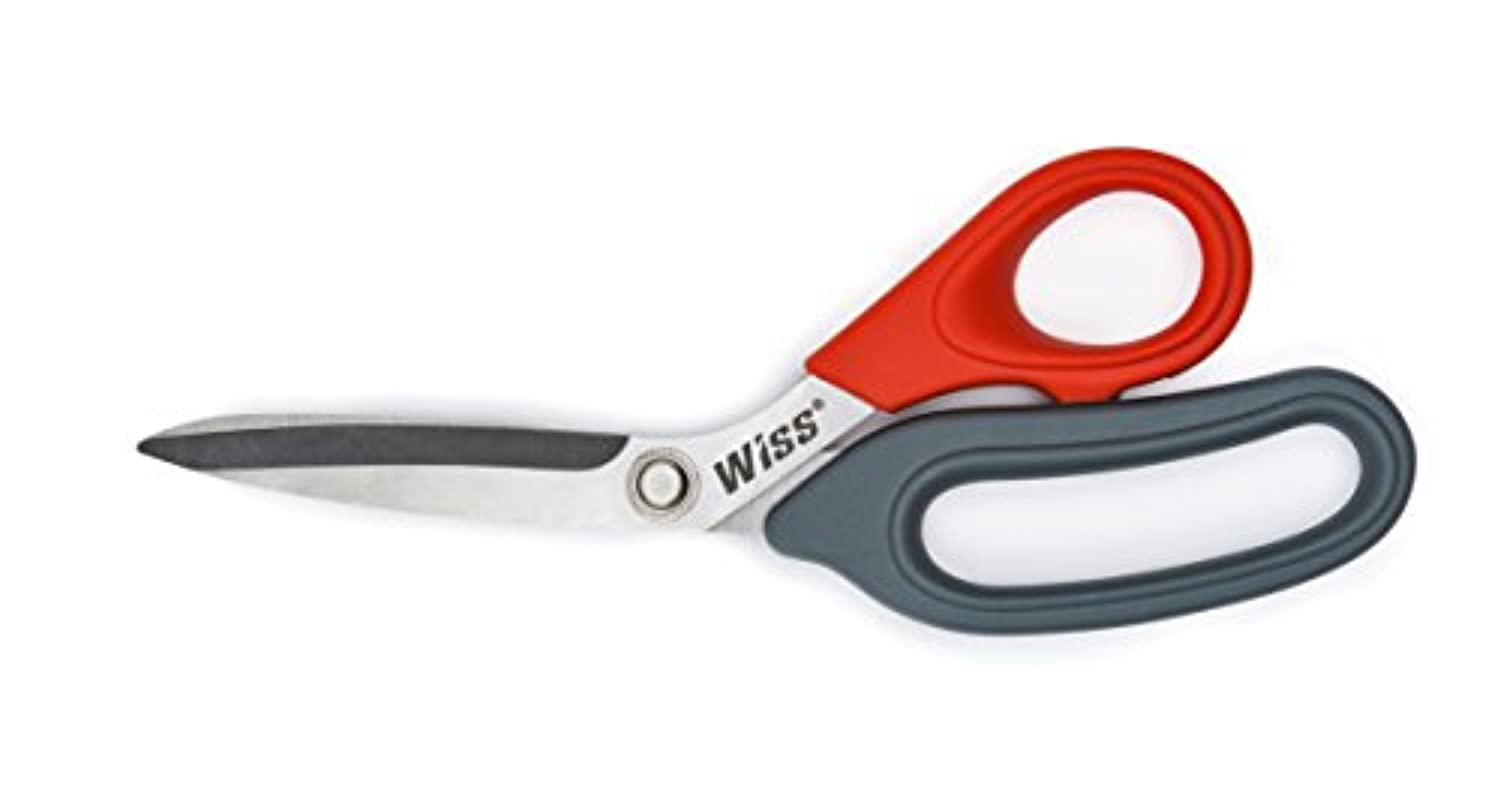 WISS Crescent Wiss W812S Household Scissor 8-1/2 in OAL Stainless Steel Blade 3-1/2 in Length of Cut Gray/Red Handle