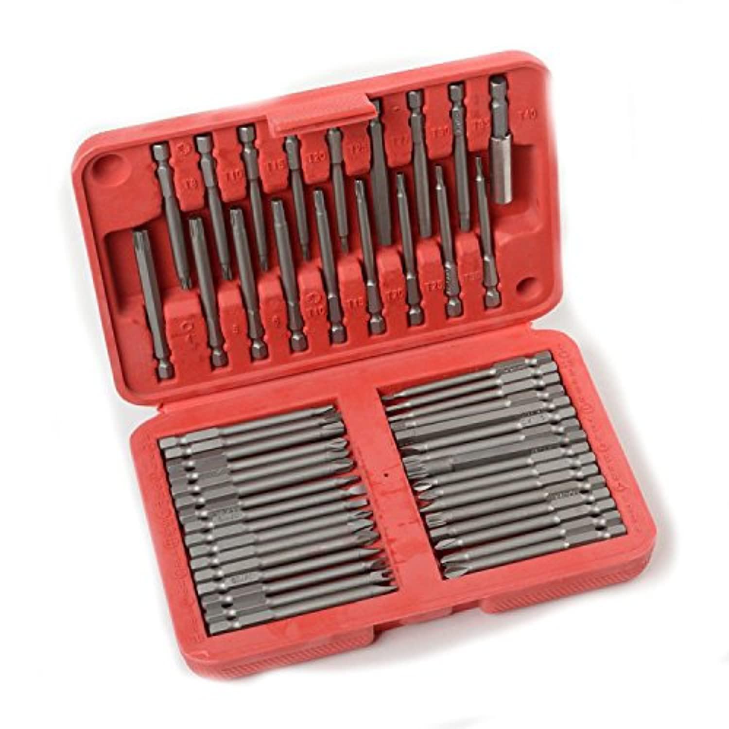 Voyager Tools all in one security bit set torx hex pozidrive bit set 50pc extra long