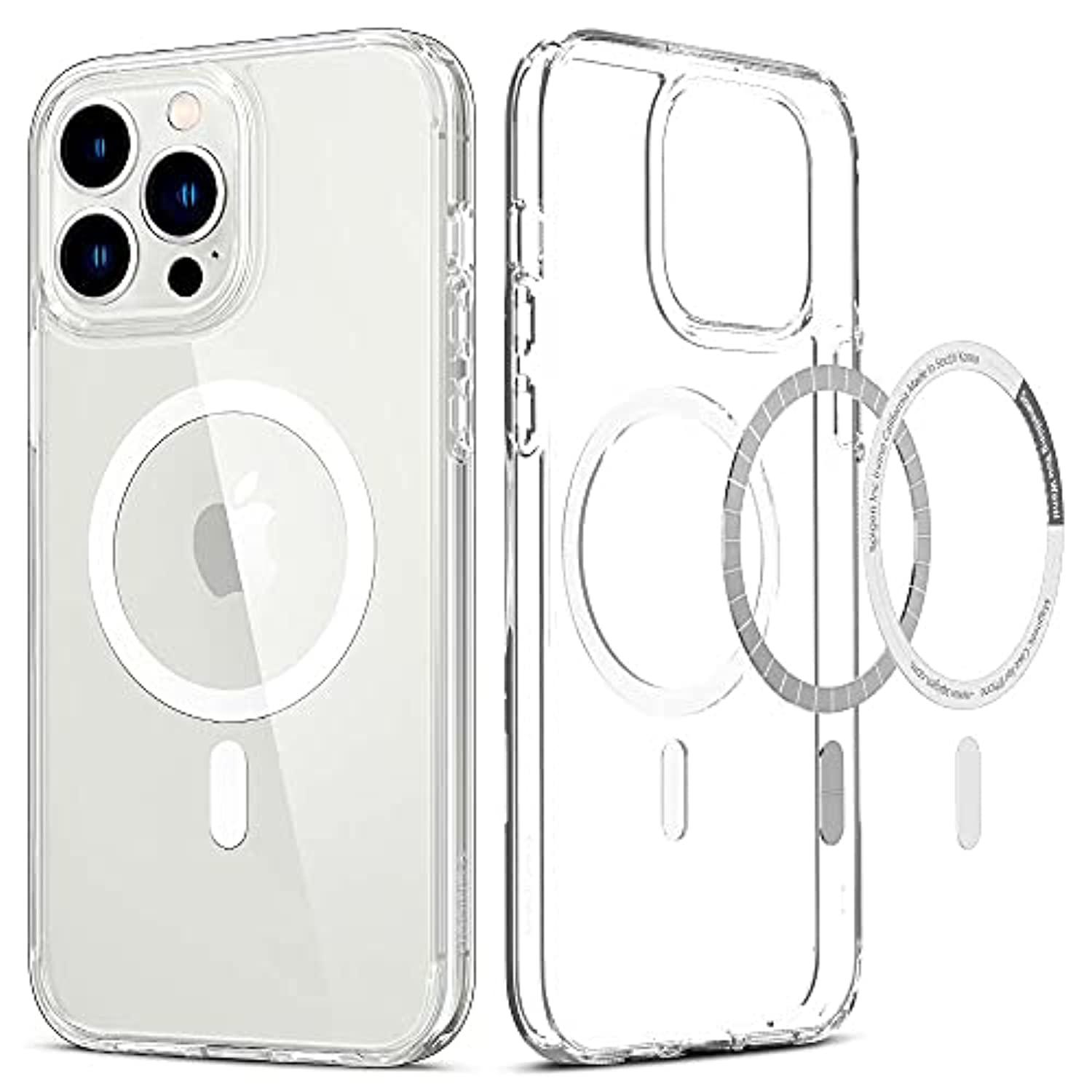 spigen ultra hybrid mag [anti-yellowing technology] compatible with magsafe designed for iphone 13 pro max case (2021) - whit