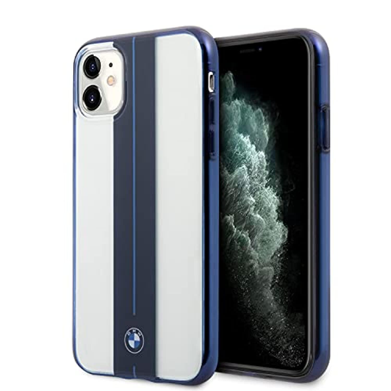 Cg Mobile Rnab09hnxxxtt Bmw Phone Case For Iphone 11 In Stylish Blue Electroplated Hard Protective Case With Accessible Ports Shock Absorption Si