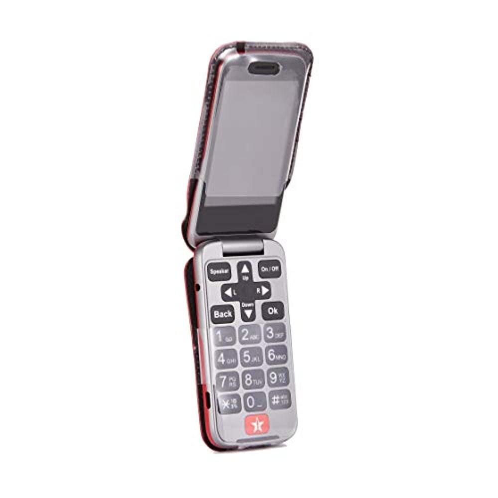 BELTRON fitted leather case for greatcall lively flip (model: 4053s), jitterbug flip2, features: rotating belt clip, screen & keypad 