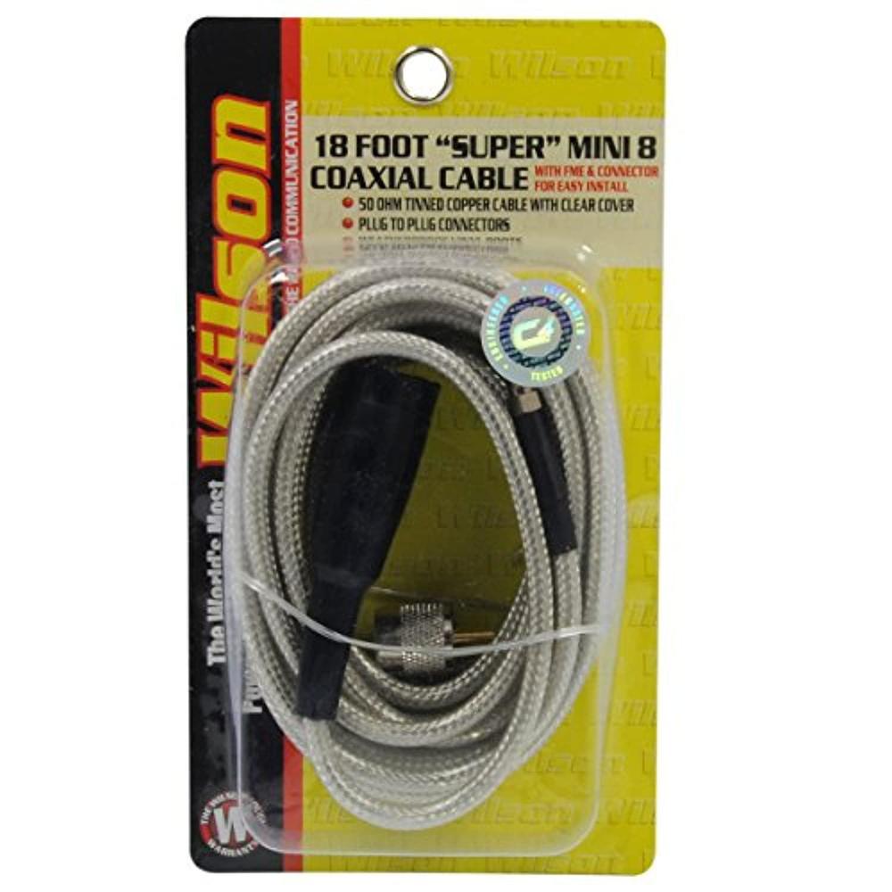 wilson antenna 305-830 18' belden coax cable with pl-259/fme connectors