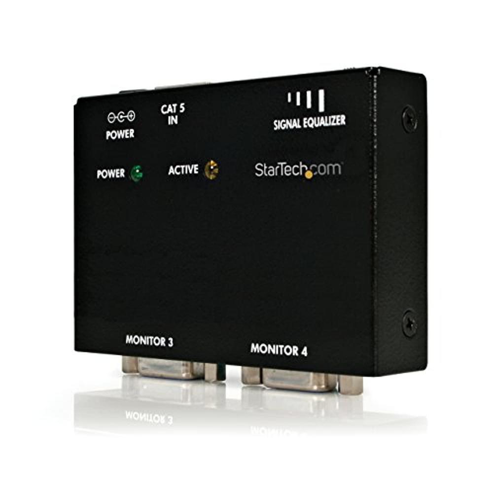 startech.com vga over cat5 remote receiver - vga receiver for line of st121 vga extenders - 500 ft. 150 m (st121r),black