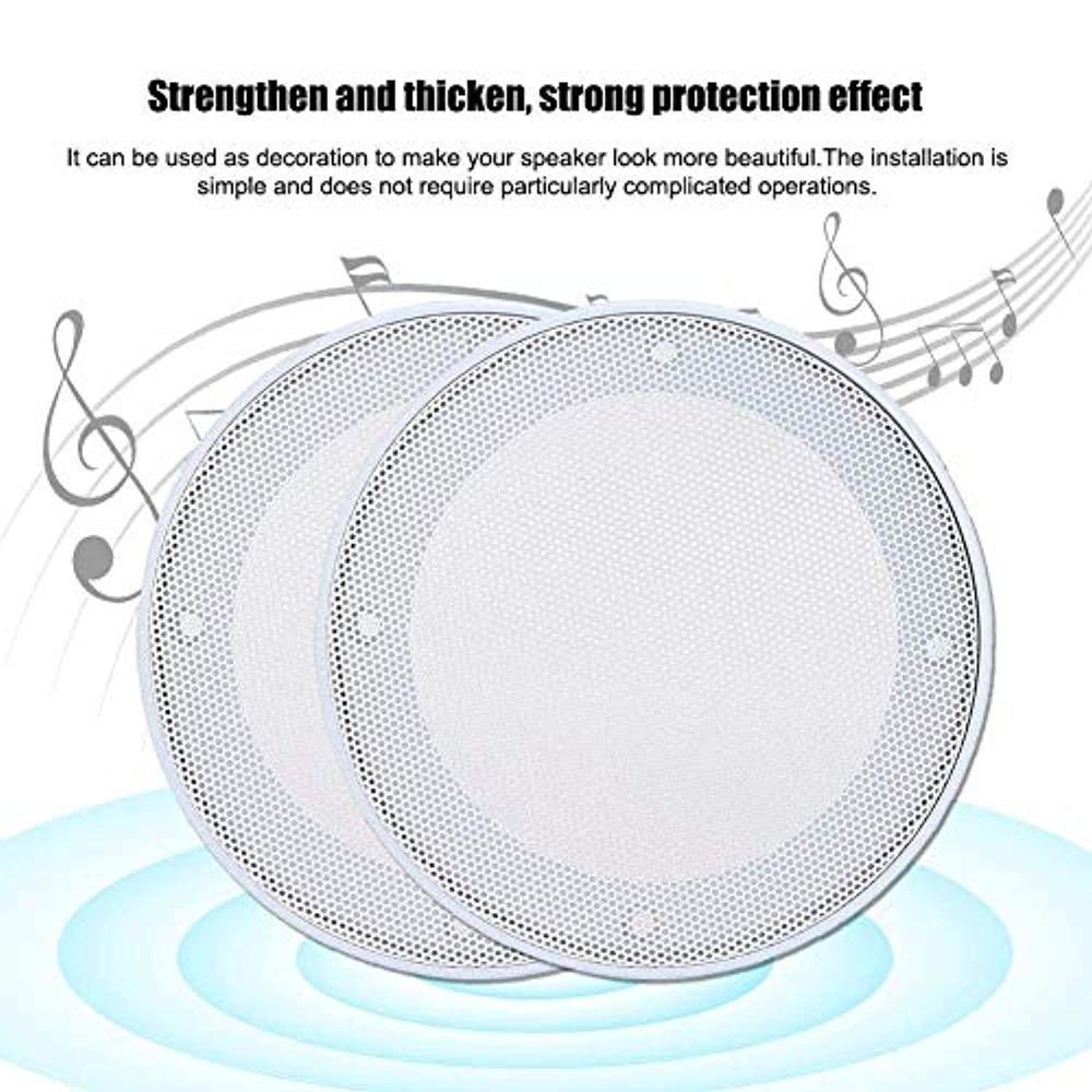 ciglow 4-inch grille audio speaker cover,2-piece speaker protection cover,decorative grille,metal cold-rolled steel+abs mater
