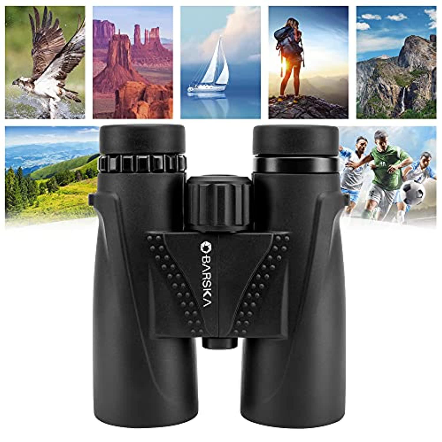 barska ab13434 blackhawk 10x42 waterproof binoculars for birding, boating, events, hiking, hunting, etc
