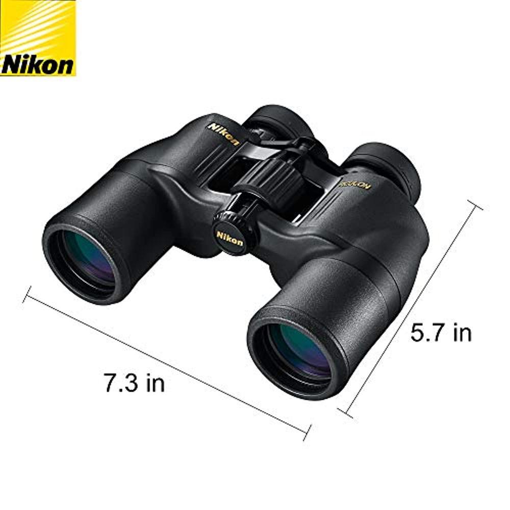 nikon aculon a211 8x42 binoculars black (8245) bundle with a lumintrail cleaning cloth