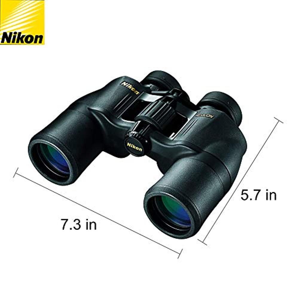 nikon aculon a211 10x42 binoculars black (8246) bundle with a nikon lens pen and lumintrail cleaning cloth