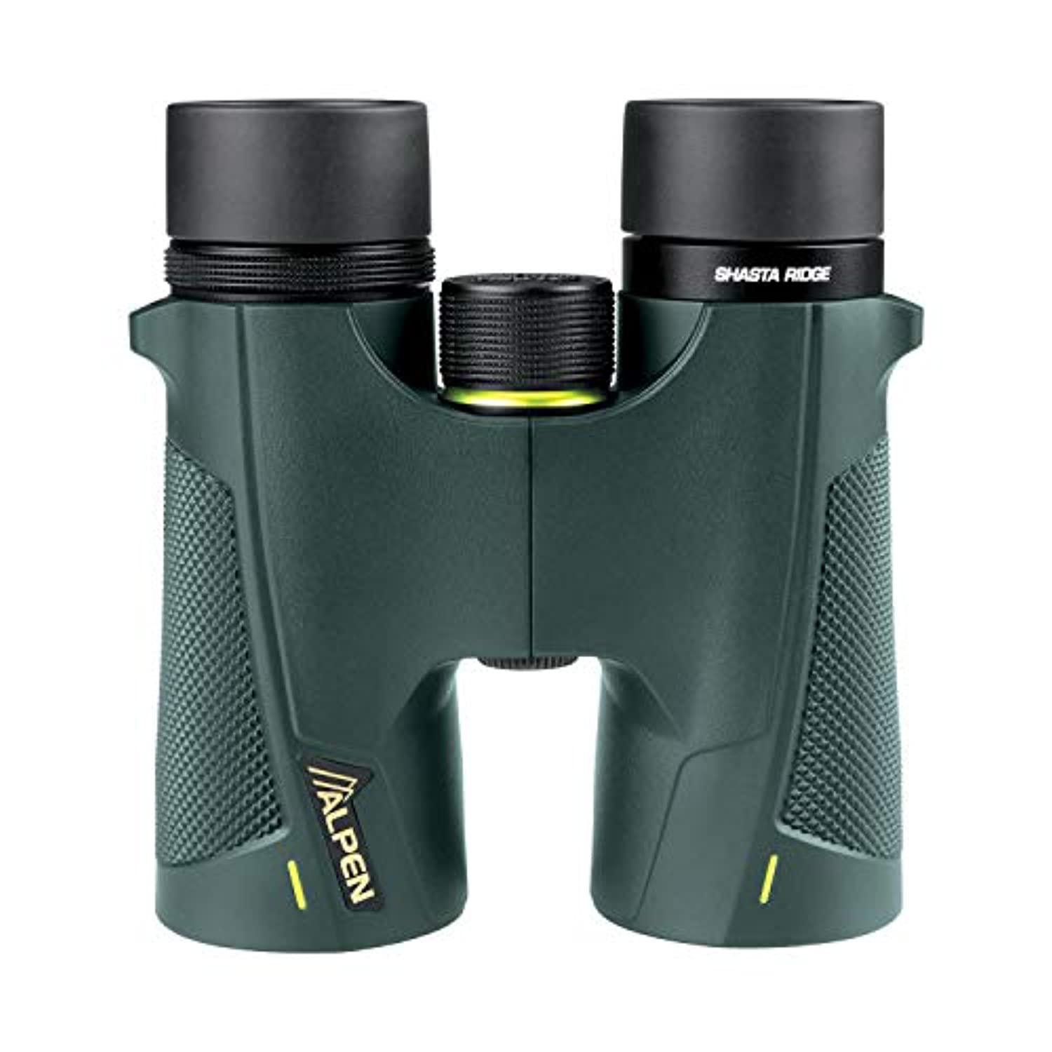 alpen shasta ridge 10x42 waterproof binoculars with bak4 optics