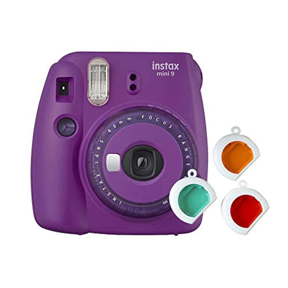 instax mini 9 clear camera, purple