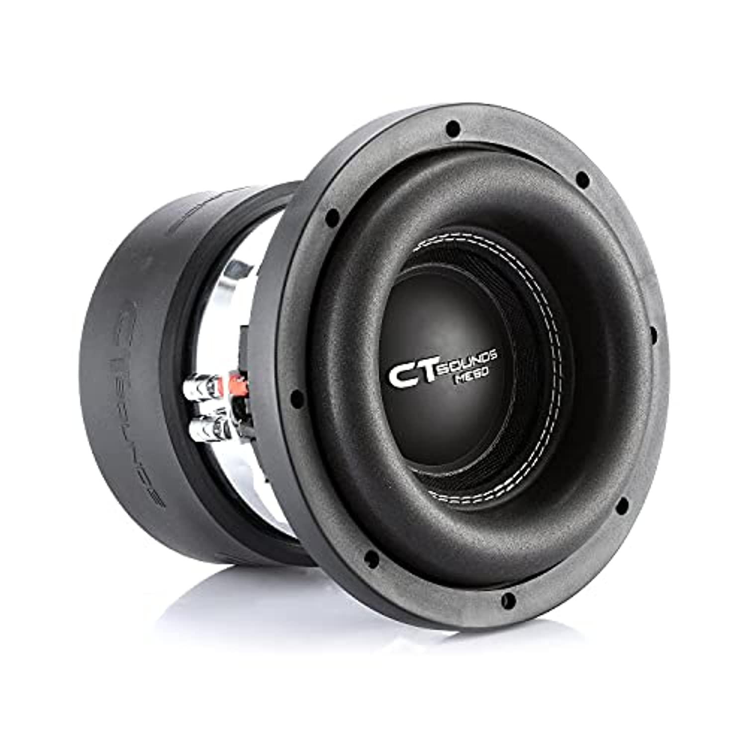 ct sounds meso-8-d4 1600 watts max 8 inch car subwoofer dual 4 ohm